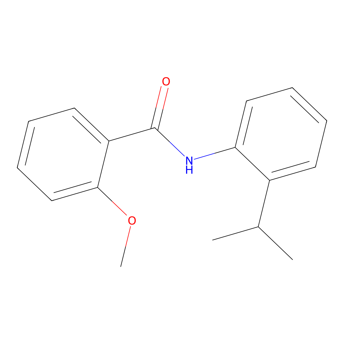 2-methoxy-N-(2-propan-2-ylphenyl)benzamide molecular structure, CAS 353782-87-3