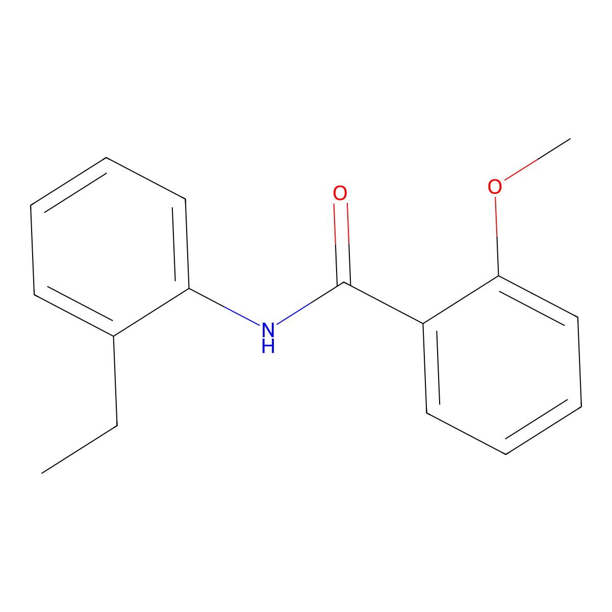 N-(2-ethylphenyl)-2-methoxybenzamide molecular structure, CAS 353783-56-9