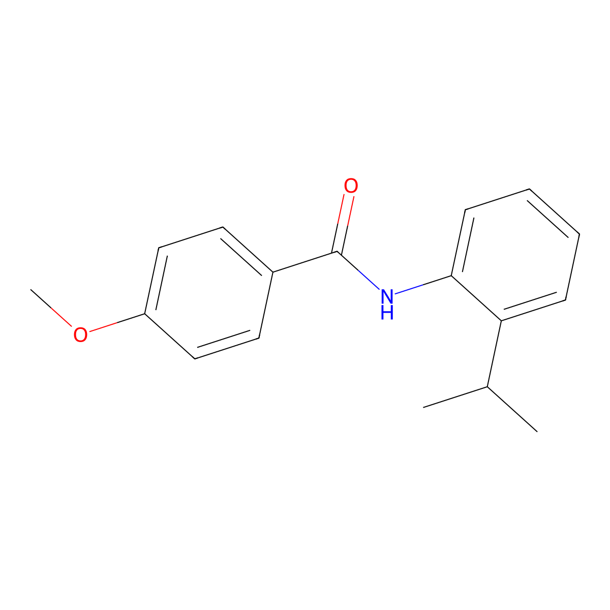 N-(2-Isopropylphenyl)-4-methoxybenzamide molecular structure, CAS 353783-74-1