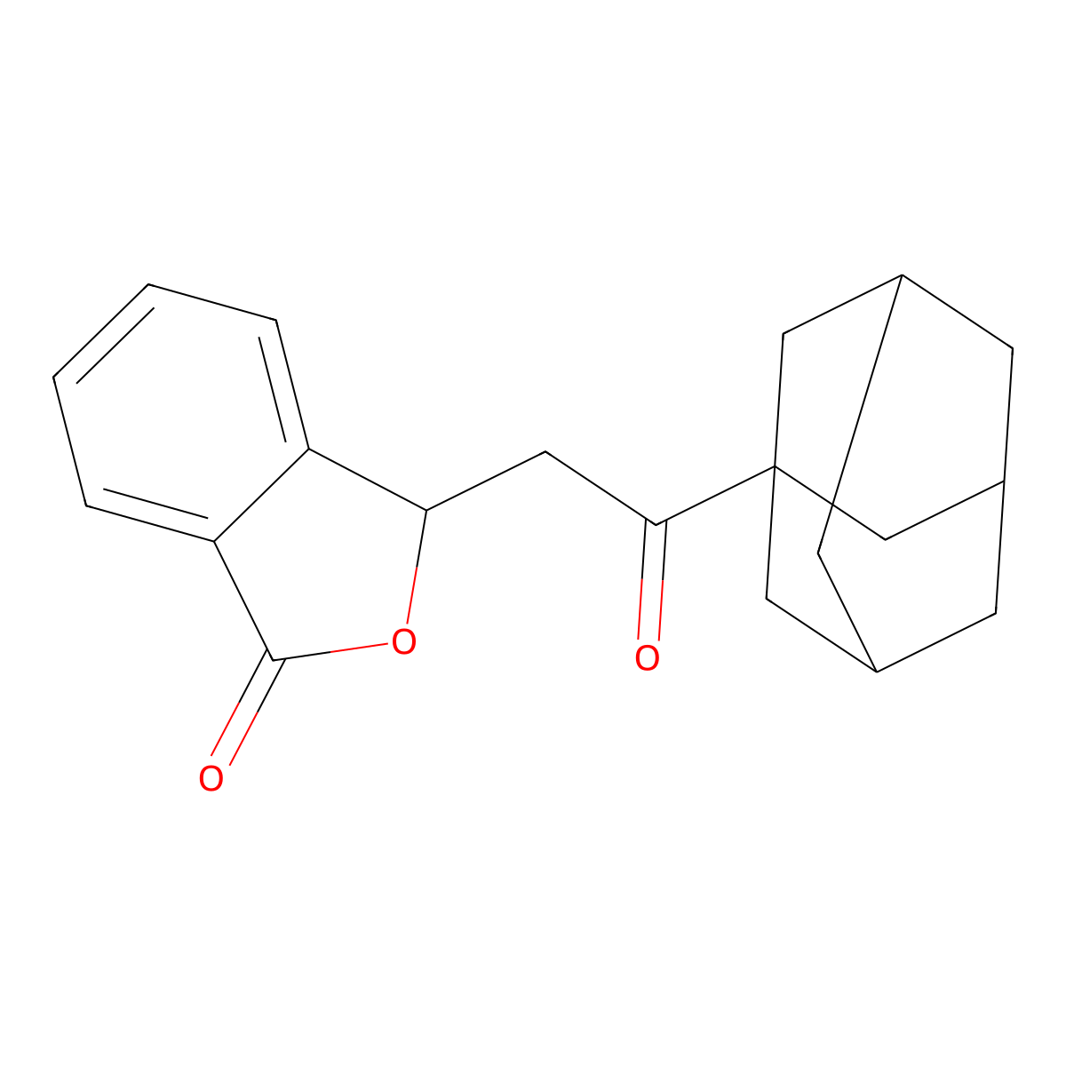 3-[2-(Adamantan-1-yl)-2-oxoethyl]-1,3-dihydro-2-benzofuran-1-one molecular structure, CAS 353784-15-3