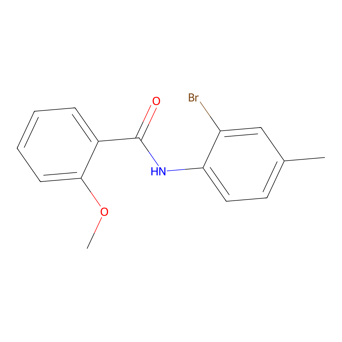 N-(2-bromo-4-methylphenyl)-2-methoxybenzamide molecular structure, CAS 353784-16-4