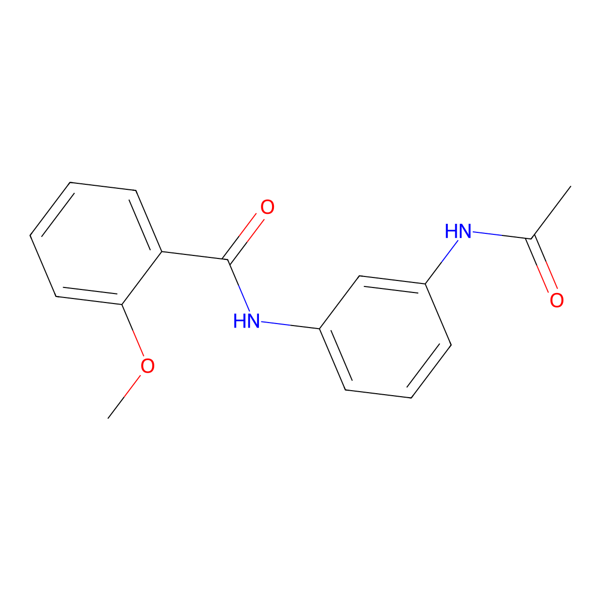 N-(3-acetamidophenyl)-2-methoxybenzamide molecular structure, CAS 353784-48-2