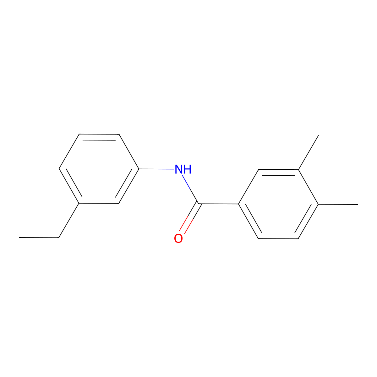 N-(3-ethylphenyl)-3,4-dimethylbenzamide molecular structure, CAS 353786-86-4