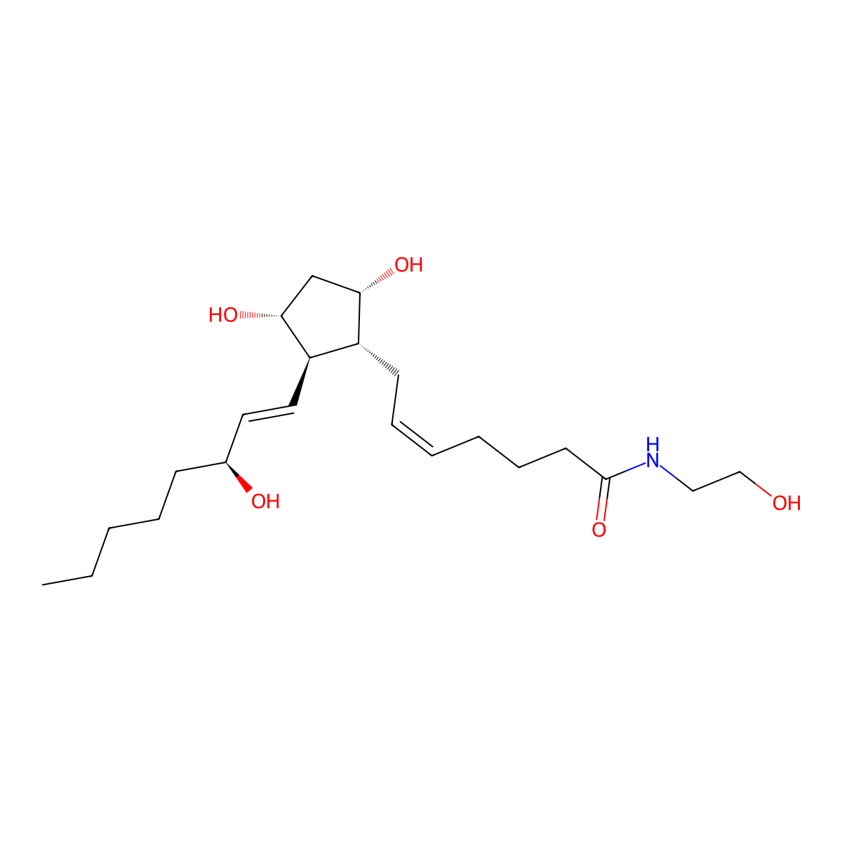 PGF2alpha-EA molecular structure, CAS 353787-70-9