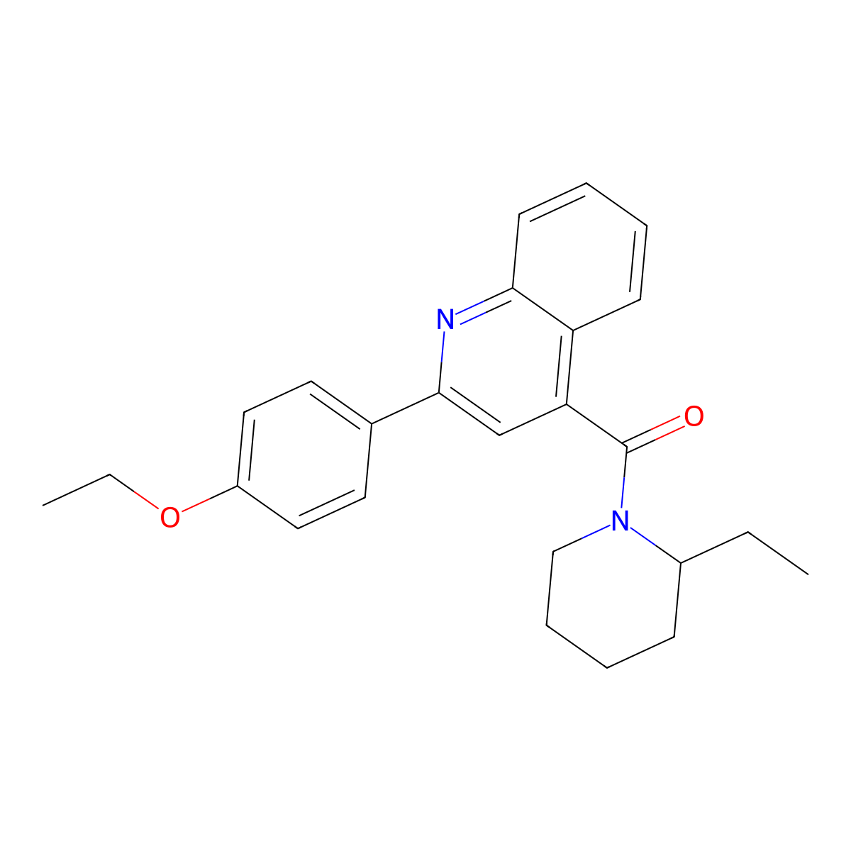 [2-(4-Ethoxyphenyl)quinolin-4-yl]-(2-ethylpiperidin-1-yl)methanone molecular structure, CAS 353788-43-9