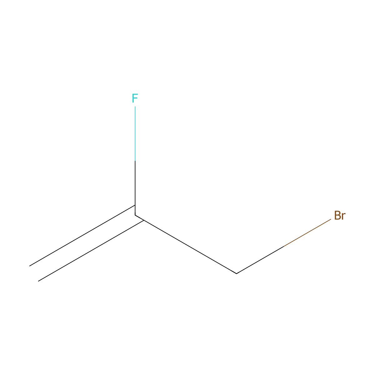3-Bromo-2-fluoroprop-1-ene molecular structure, CAS 35386-83-5