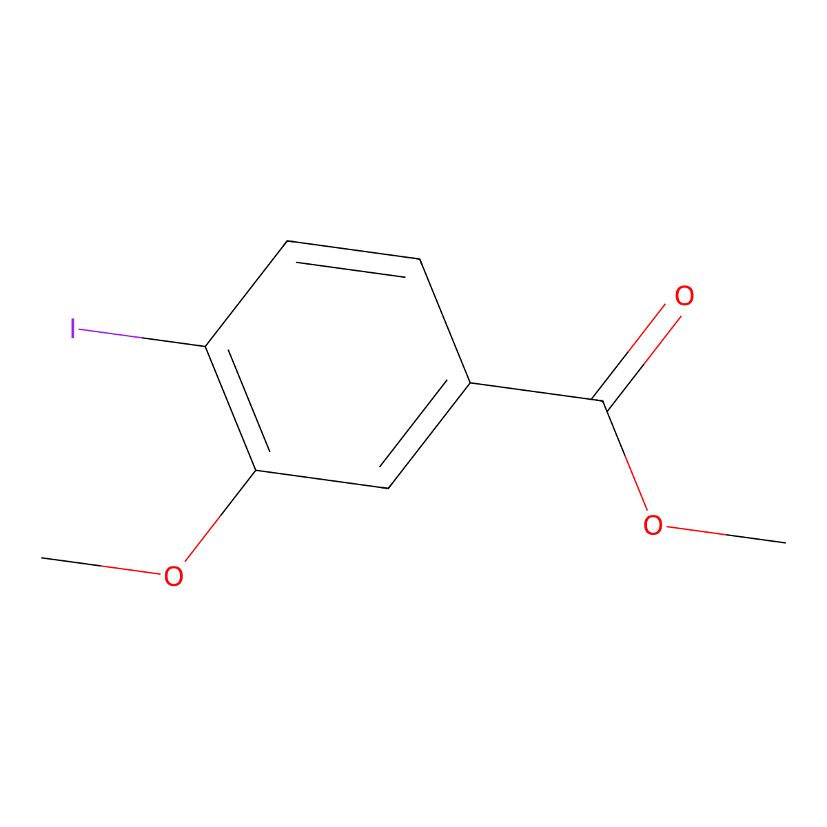 Methyl 4-iodo-3-methoxybenzoate molecular structure, CAS 35387-92-9