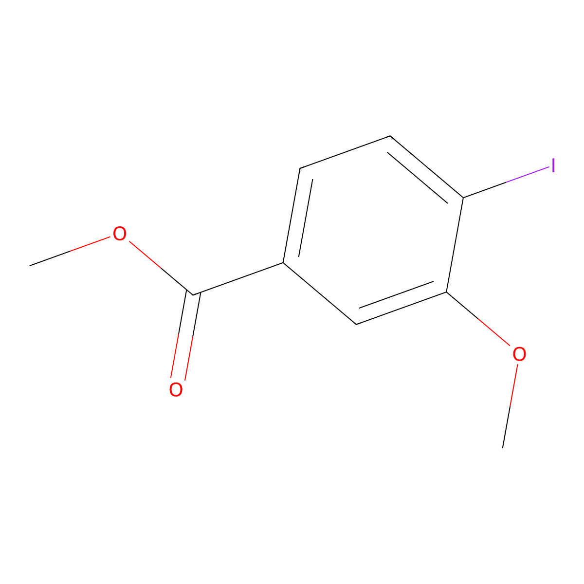Methyl 4-iodo-3-methoxybenzoate molecular structure, CAS 35387-92-9