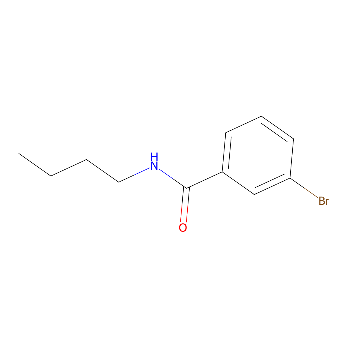 3-bromo-N-butylbenzamide molecular structure, CAS 35390-07-9