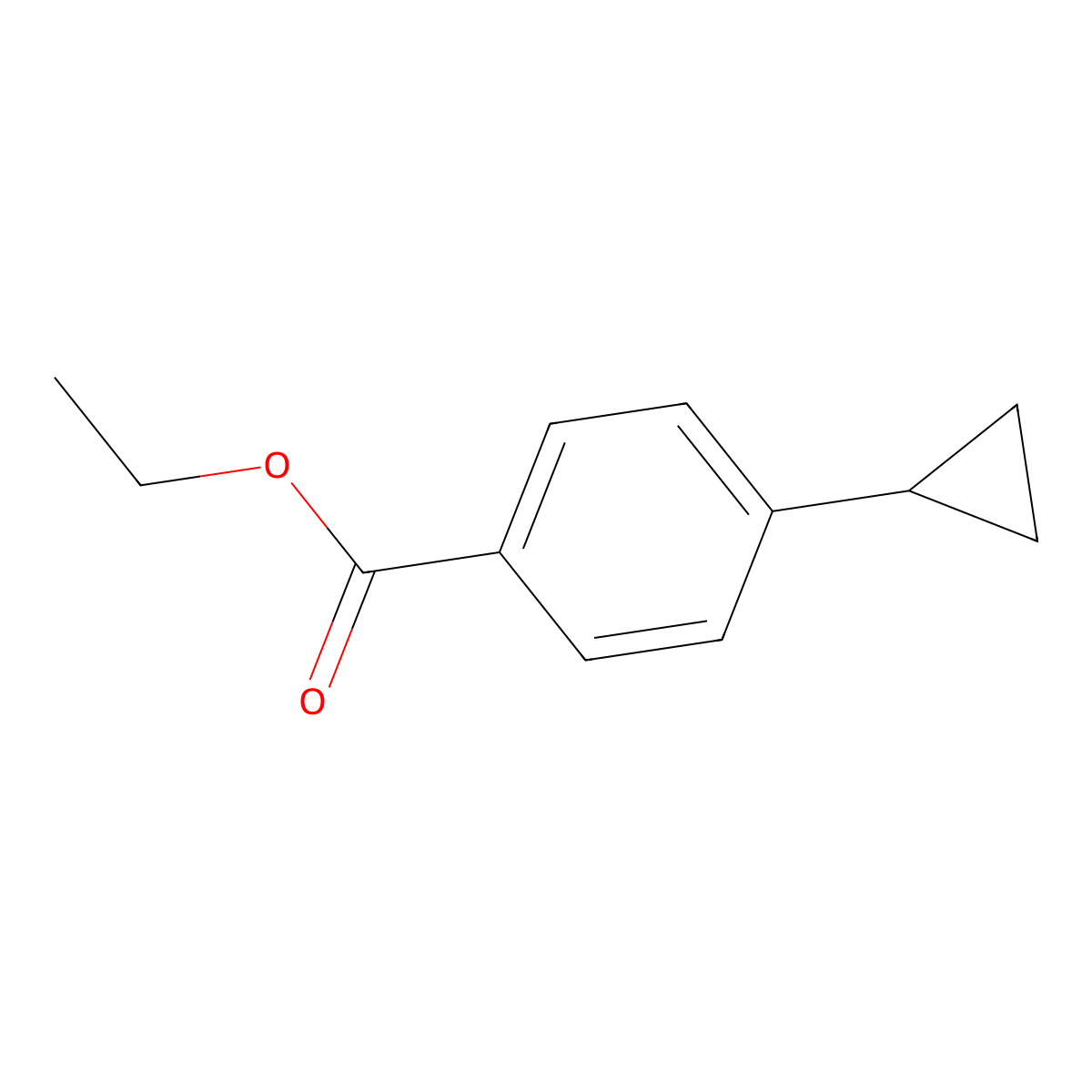 Ethyl 4-cyclopropylbenzoate molecular structure, CAS 35391-85-6