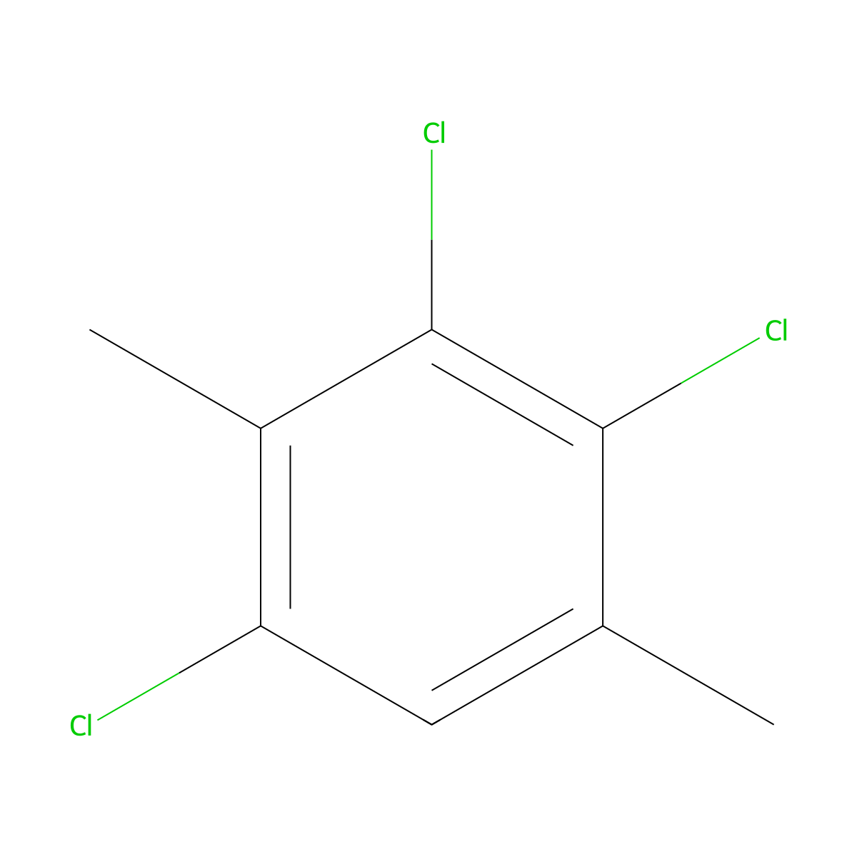 Benzene, 2,3,5-trichloro-1,4-dimethyl molecular structure, CAS 35392-73-5