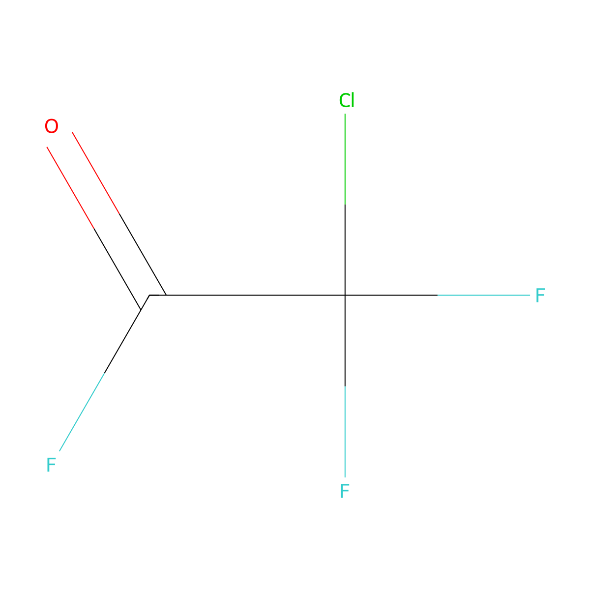 Acetyl fluoride, 2-chloro-2,2-difluoro- molecular structure, CAS 354-27-8