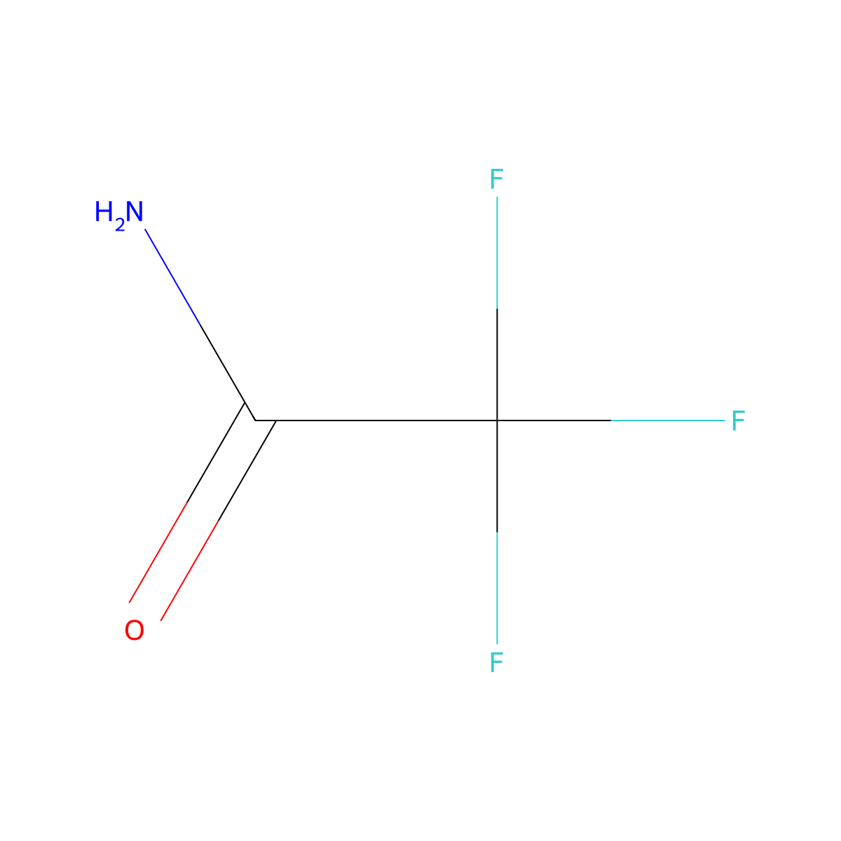 Trifluoroacetamide molecular structure, CAS 354-38-1