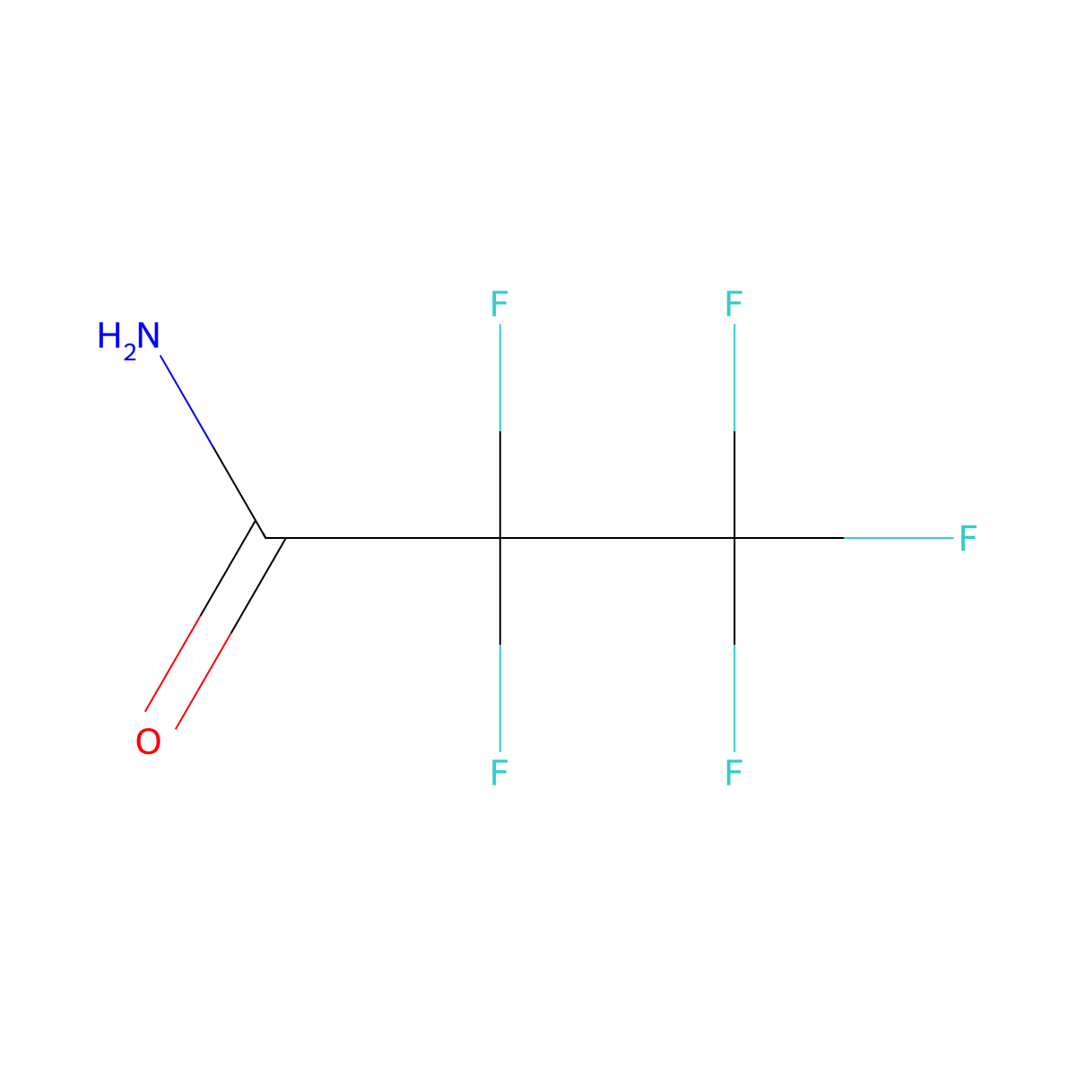 Propanamide, 2,2,3,3,3-pentafluoro- molecular structure, CAS 354-76-7