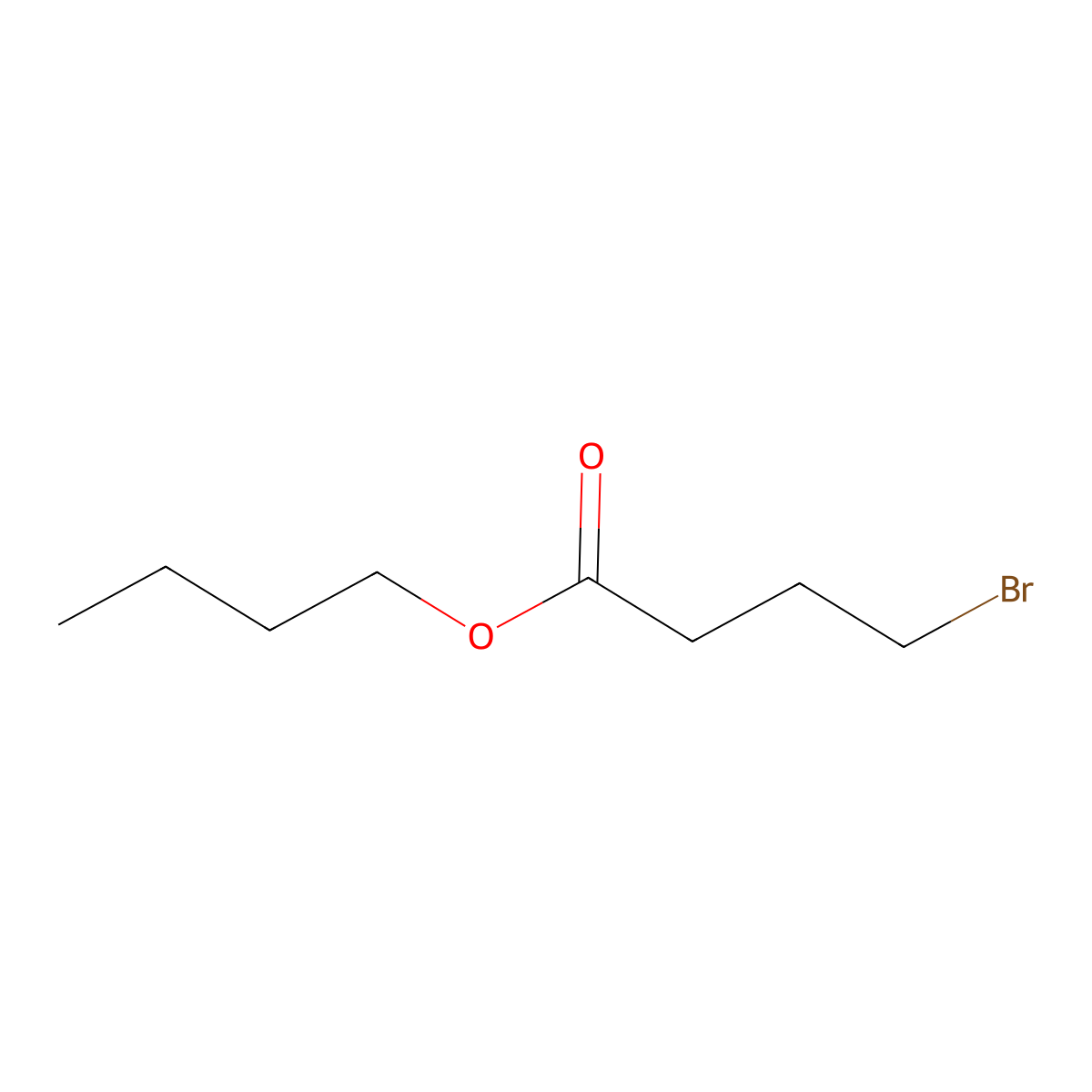 Butyl 4-bromobutanoate molecular structure, CAS 3540-75-8