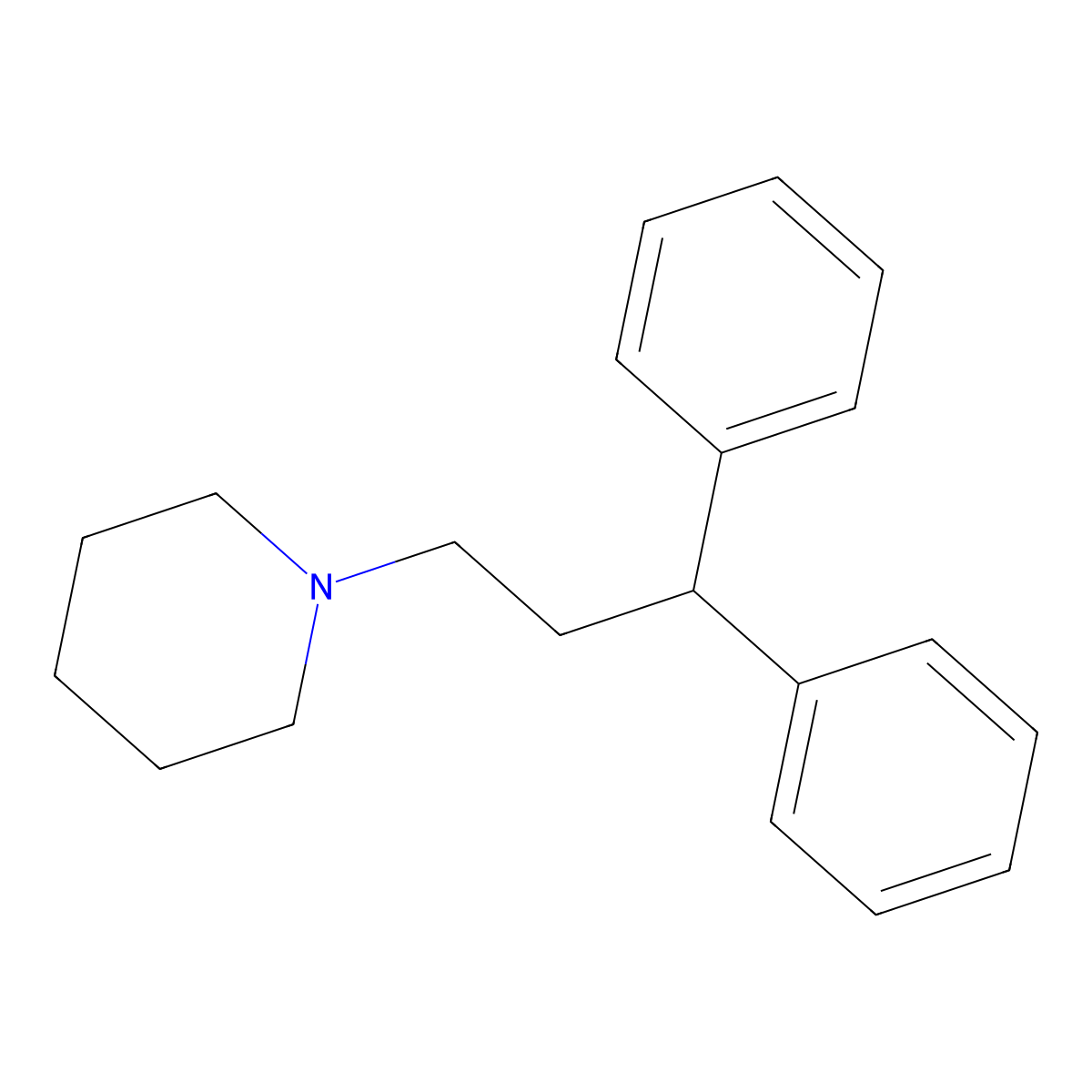 Fenpiprane molecular structure, CAS 3540-95-2