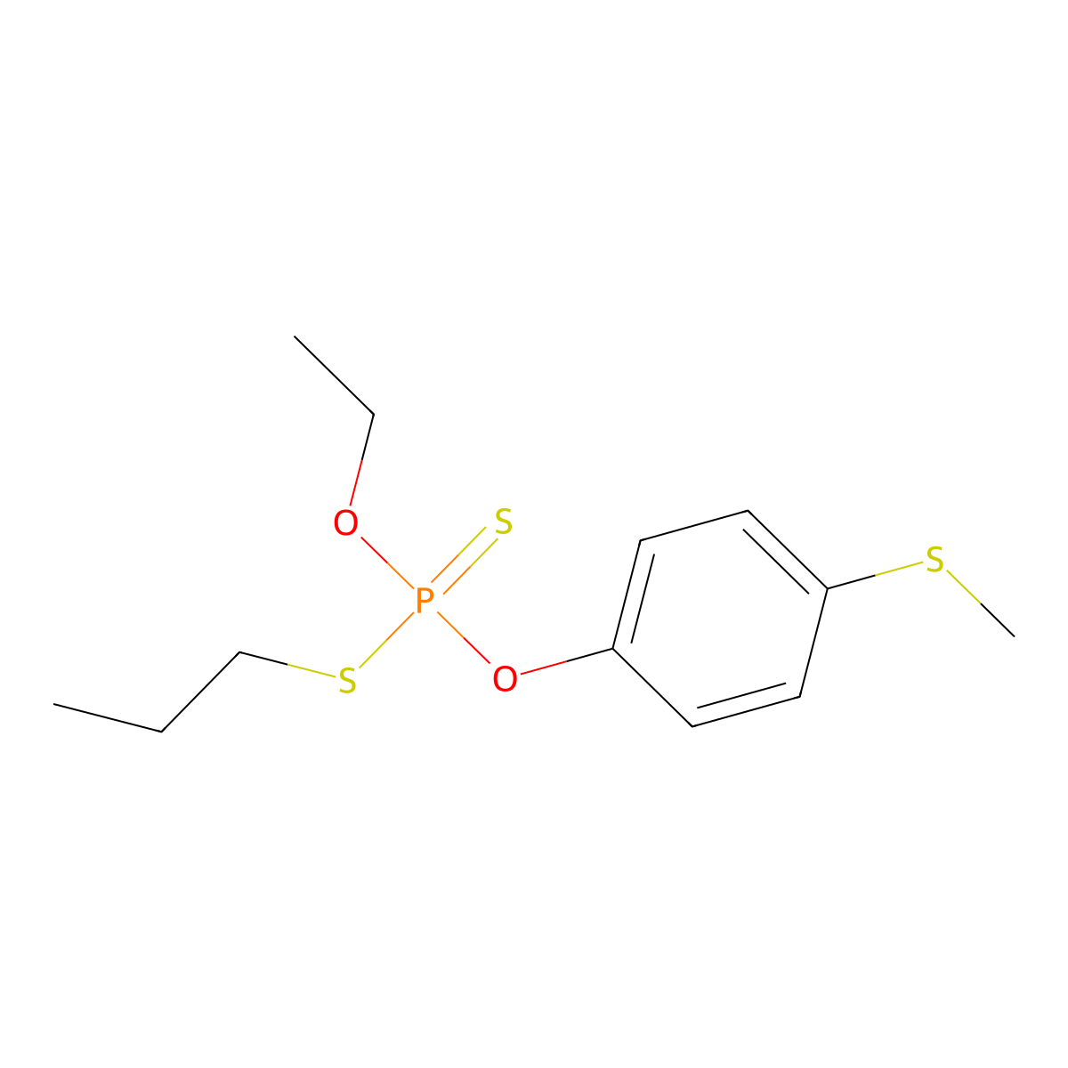 Sulprofos molecular structure, CAS 35400-43-2