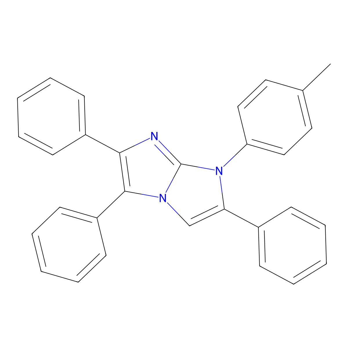 1-(4-Methylphenyl)-2,5,6-triphenylimidazo[1,2-a]imidazole molecular structure, CAS 35400-83-0