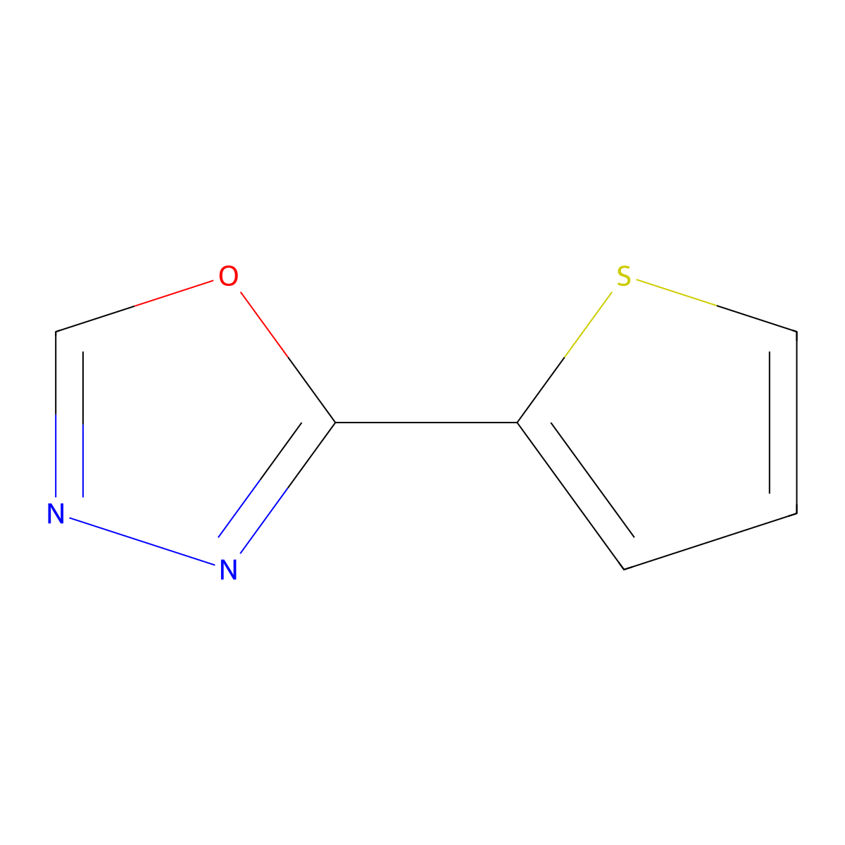 2-(Thiophen-2-yl)-1,3,4-oxadiazole molecular structure, CAS 35403-88-4