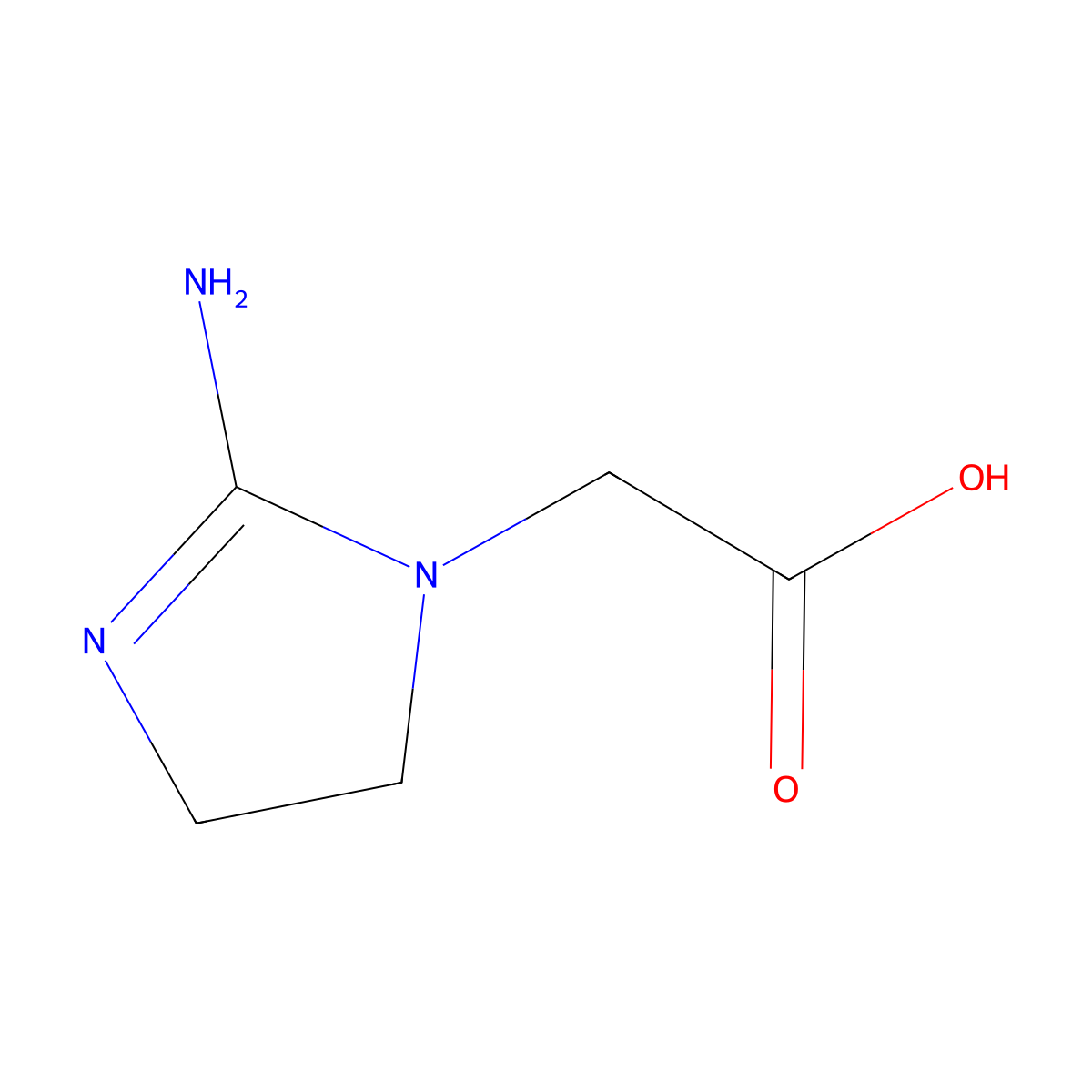 Cyclocreatine molecular structure, CAS 35404-50-3