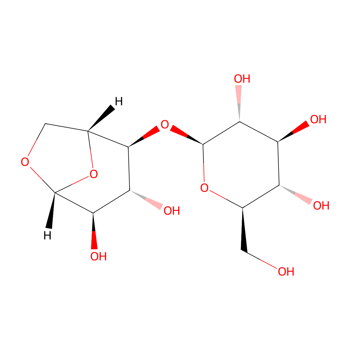 Cellobiosan molecular structure, CAS 35405-71-1