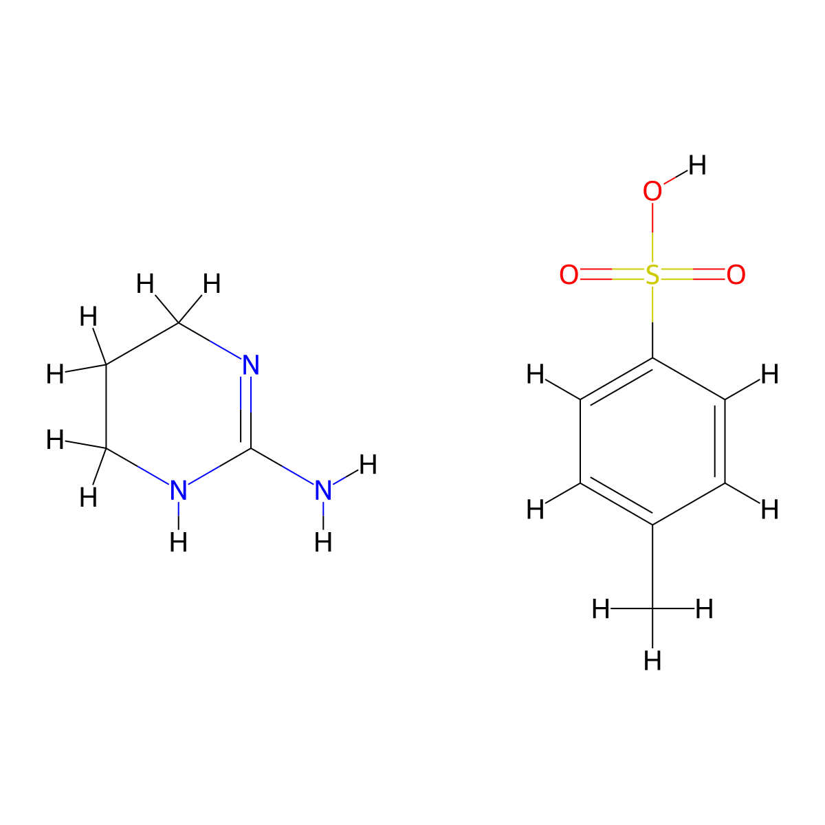 1,4,5,6-Tetrahydropyrimidin-2-amine 4-methylbenzenesulfonate molecular structure, CAS 35406-37-2