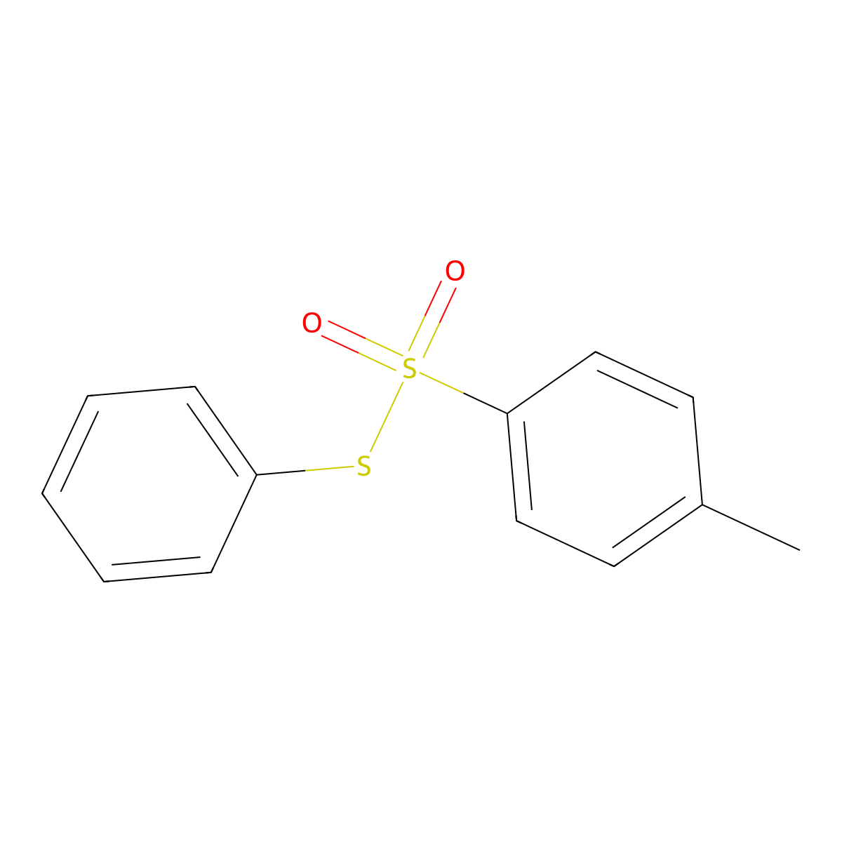 S-phenyl 4-methylbenzenesulfonothioate molecular structure, CAS 3541-14-8