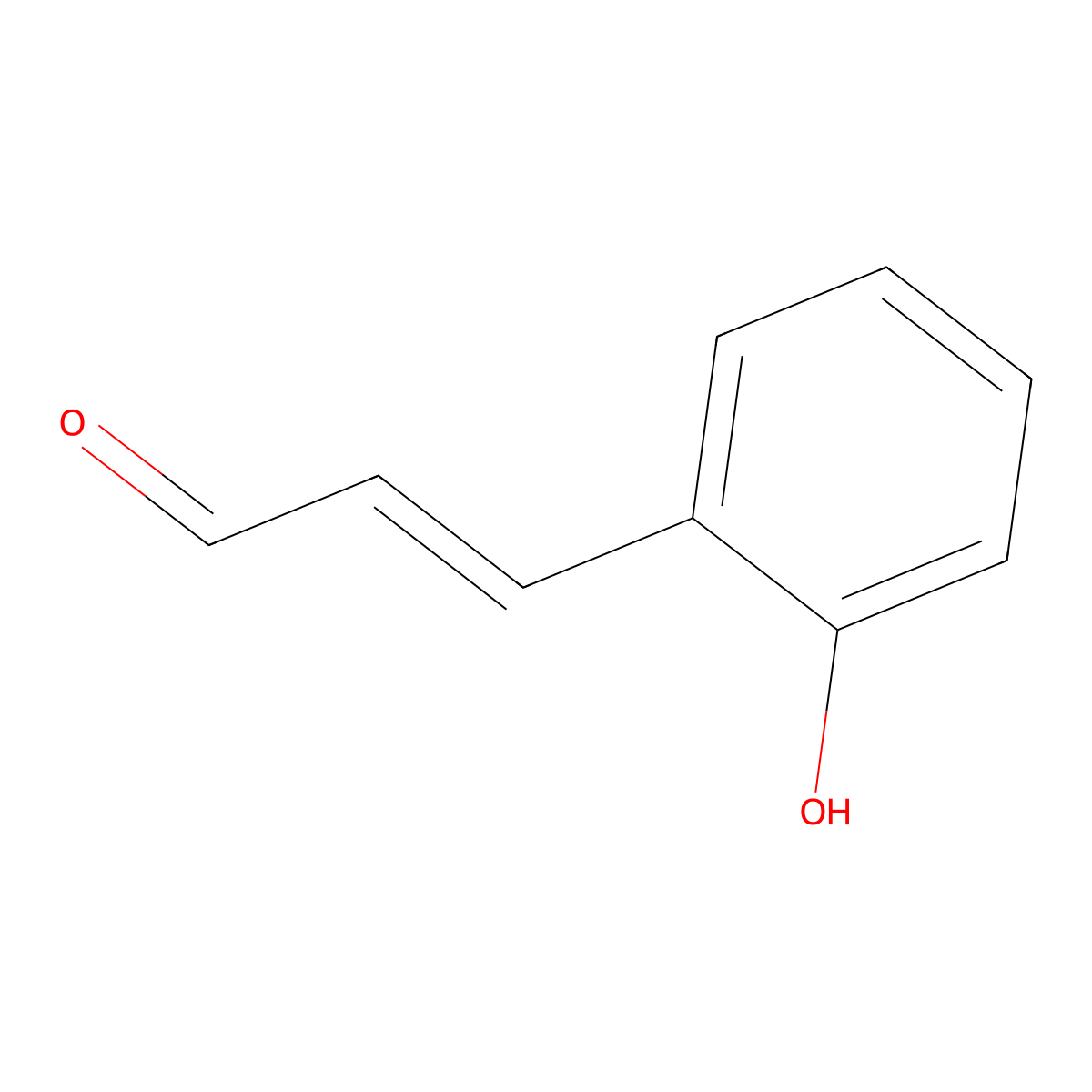 2-Hydroxycinnamaldehyde molecular structure, CAS 3541-42-2