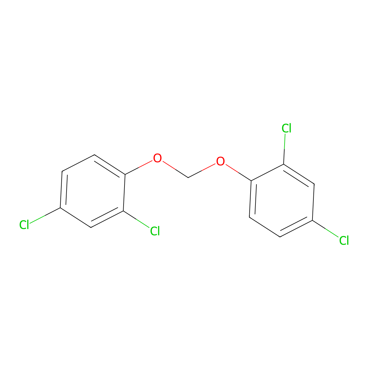 2,4-Dichloro-1-[(2,4-dichlorophenoxy)methoxy]benzene molecular structure, CAS 35412-53-4