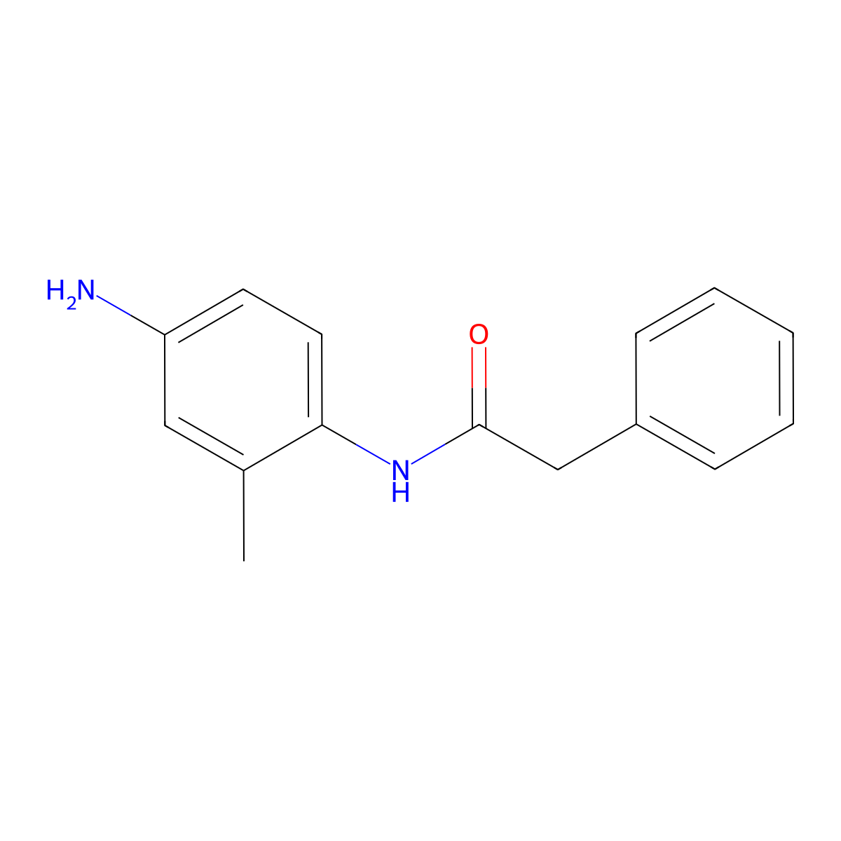 N-(4-amino-2-methylphenyl)-2-phenylacetamide molecular structure, CAS 354120-19-7