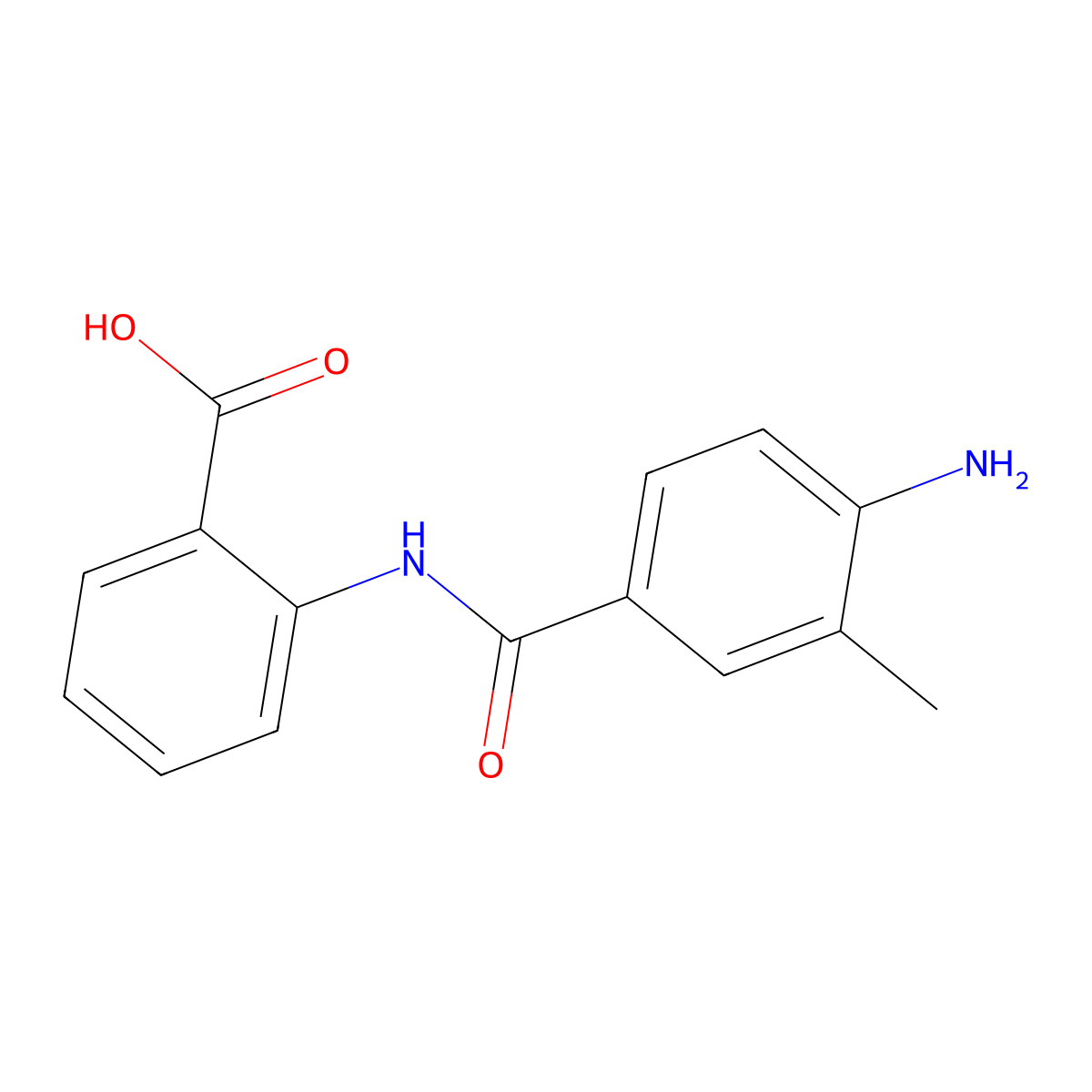 2-[(4-Amino-3-methylbenzoyl)amino]benzoic acid molecular structure, CAS 354120-20-0