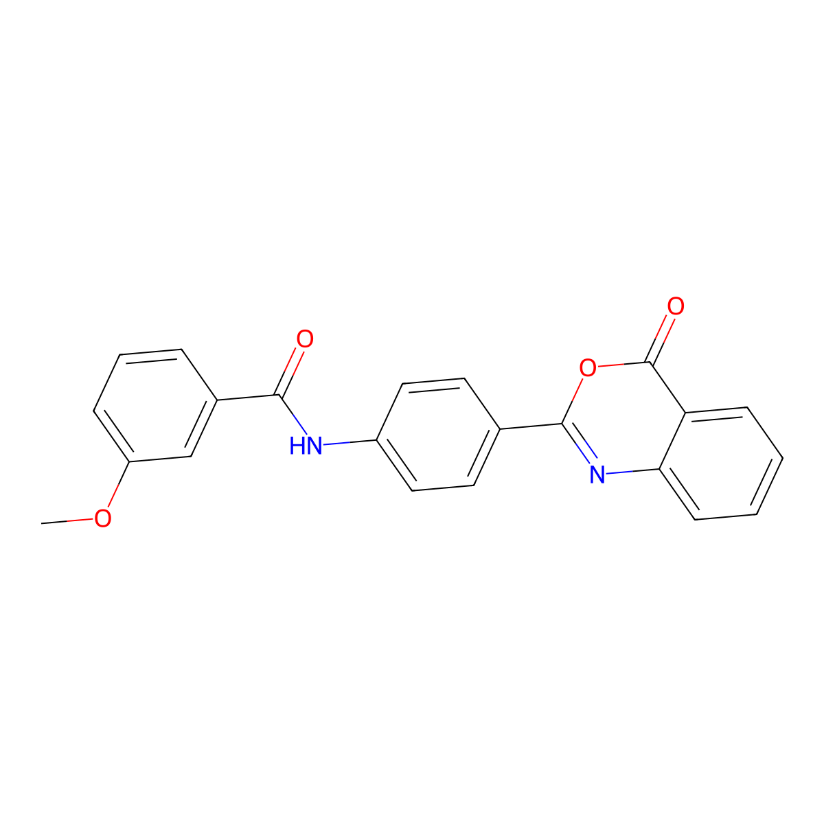 3-methoxy-N-[4-(4-oxo-4H-3,1-benzoxazin-2-yl)phenyl]benzamide molecular structure, CAS 354120-23-3