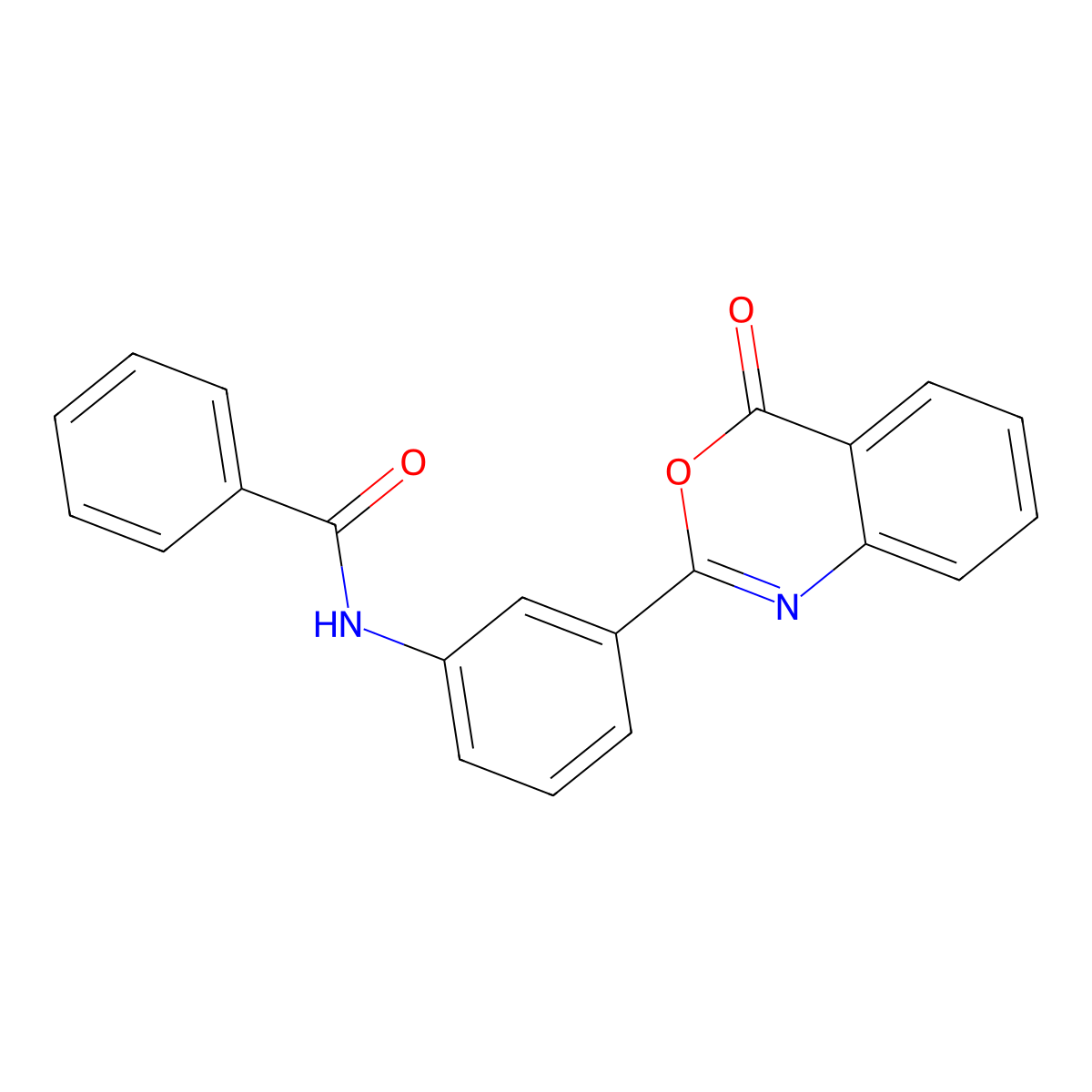 N-[3-(4-oxo-3,1-benzoxazin-2-yl)phenyl]benzamide molecular structure, CAS 354120-58-4