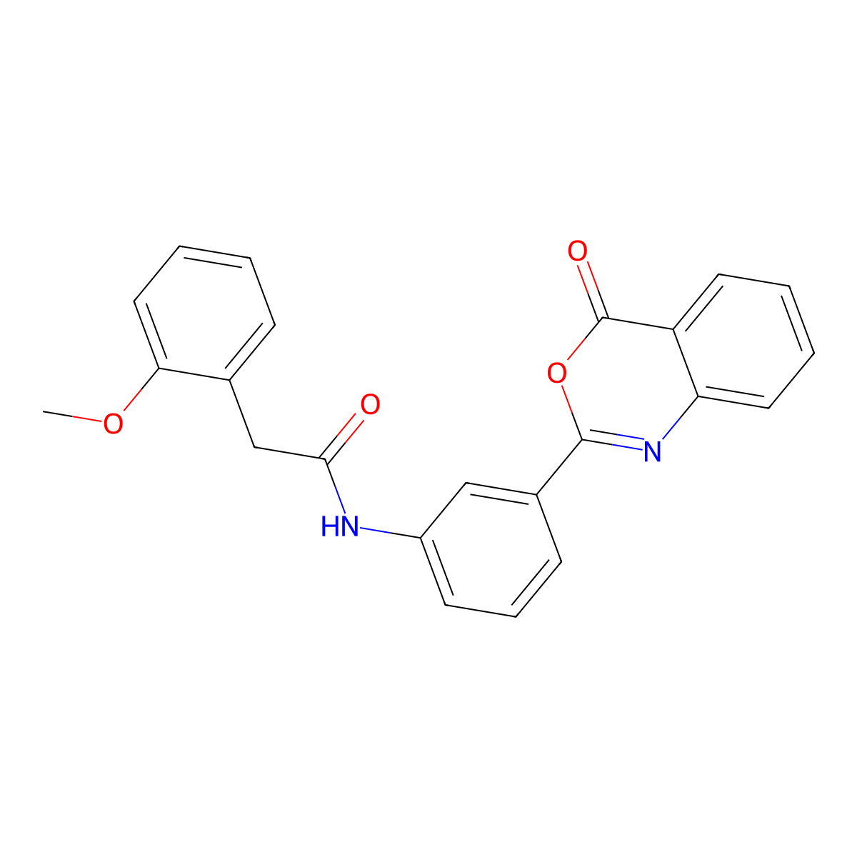 2-(2-methoxyphenyl)-N-[3-(4-oxo-4H-3,1-benzoxazin-2-yl)phenyl]acetamide molecular structure, CAS 354120-80-2