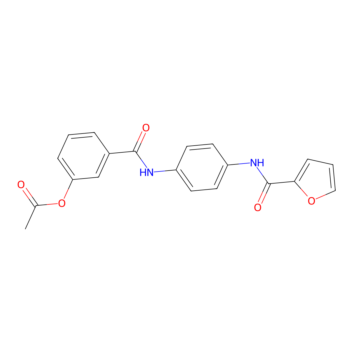 3-{[4-(2-Furoylamino)anilino]carbonyl}phenyl acetate molecular structure, CAS 354120-83-5