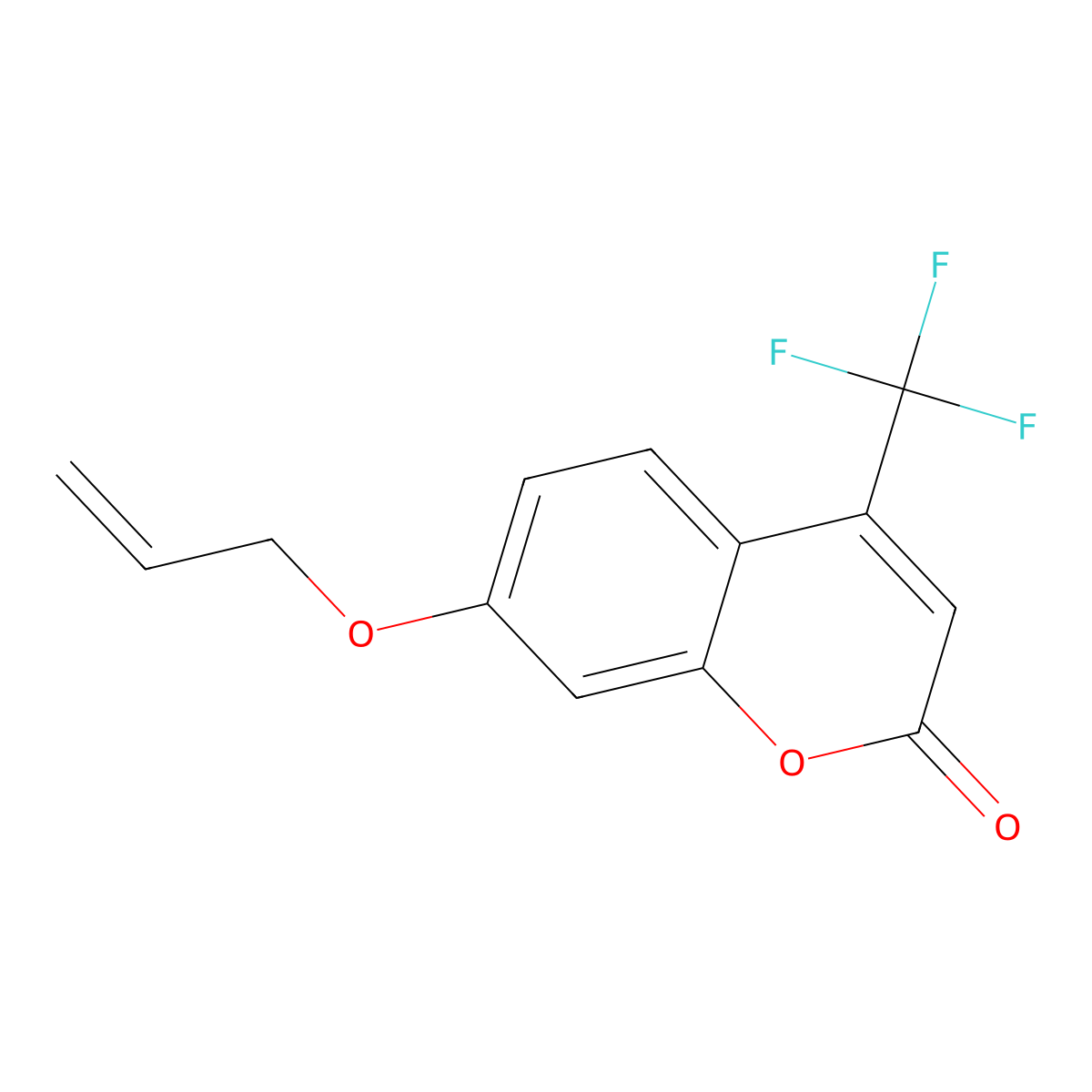 7-(allyloxy)-4-(trifluoromethyl)-2H-chromen-2-one molecular structure, CAS 354130-51-1