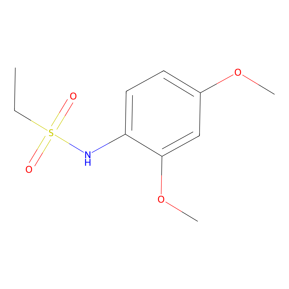 N-(2,4-dimethoxyphenyl)ethanesulfonamide molecular structure, CAS 354141-16-5