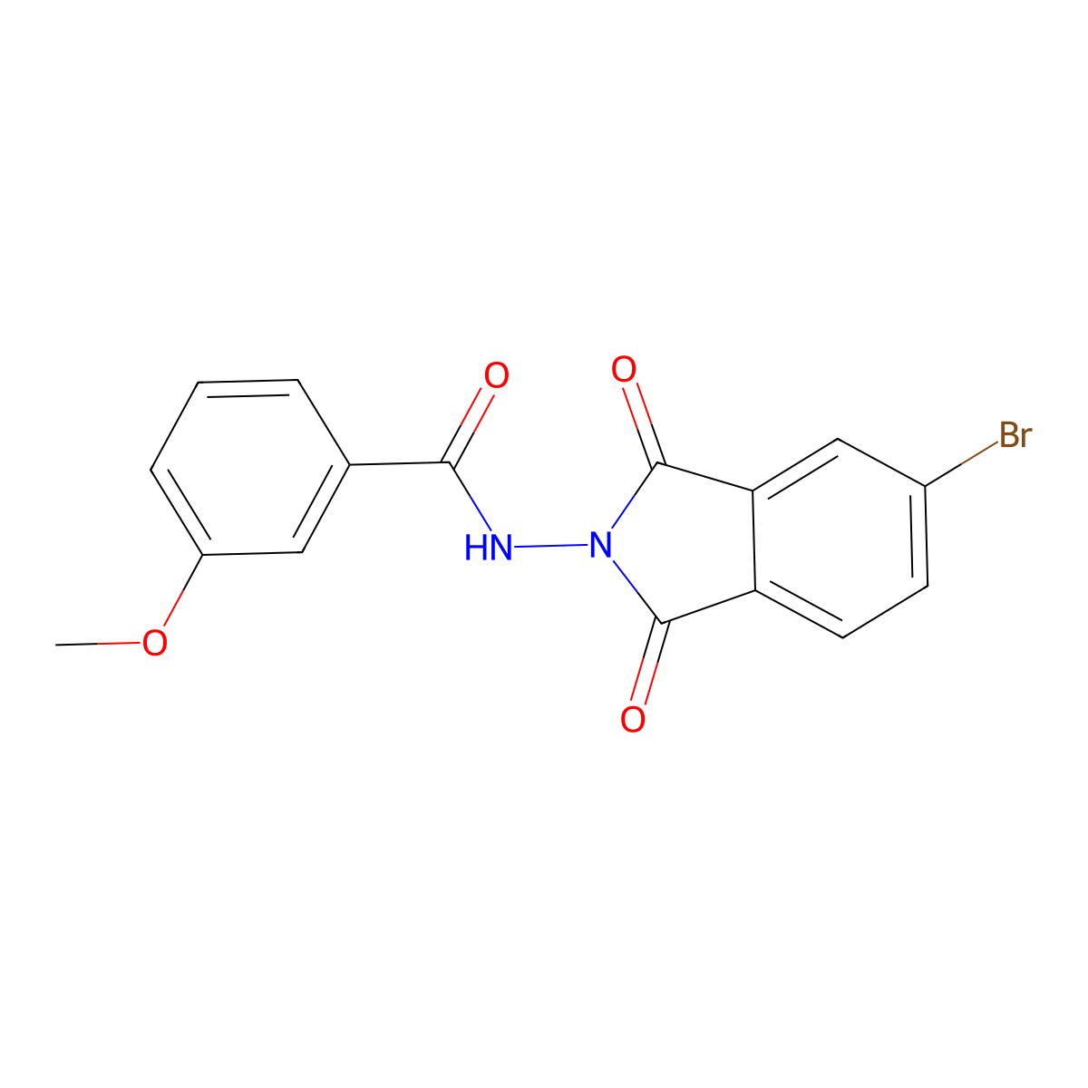 N-(5-bromo-1,3-dioxoisoindol-2-yl)-3-methoxybenzamide molecular structure, CAS 354157-13-4
