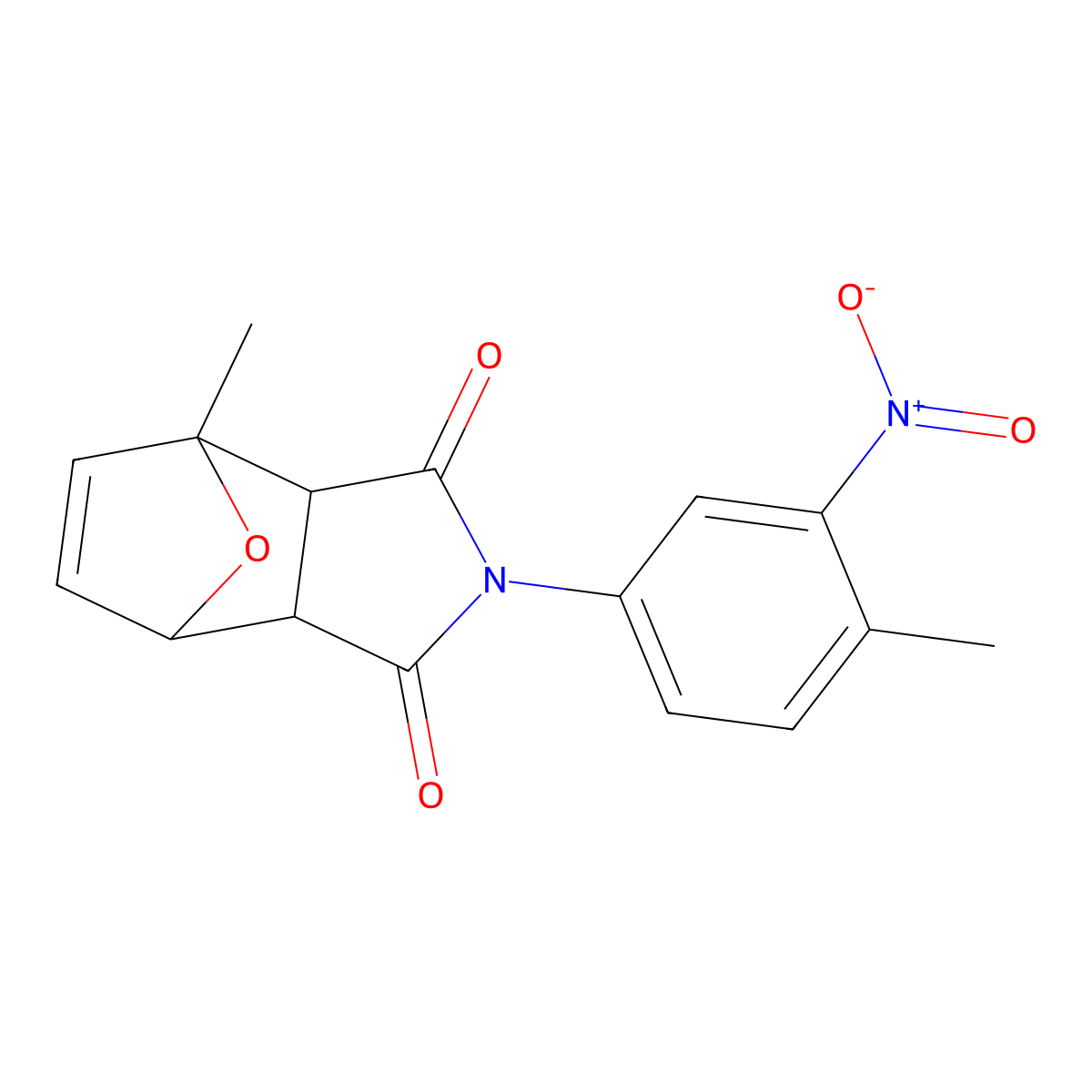 4-methyl-2-(4-methyl-3-nitrophenyl)-3a,4,7,7a-tetrahydro-1H-4,7-epoxyisoindole-1,3(2H)-dione molecular structure, CAS 354158-87-5