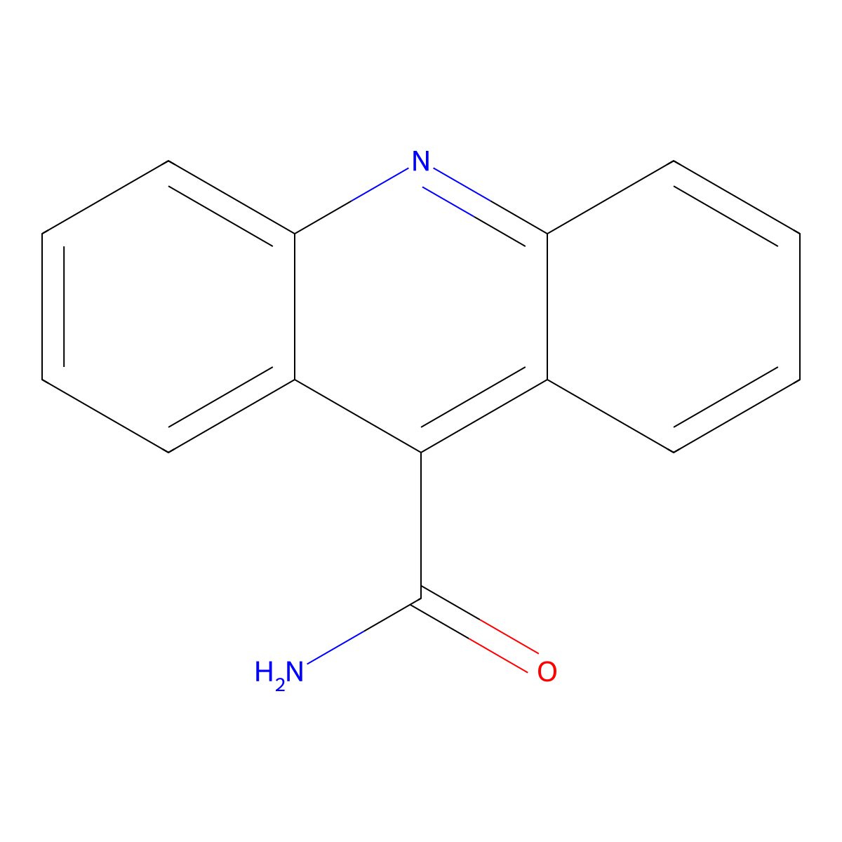 9-Acridinecarboxamide molecular structure, CAS 35417-96-0