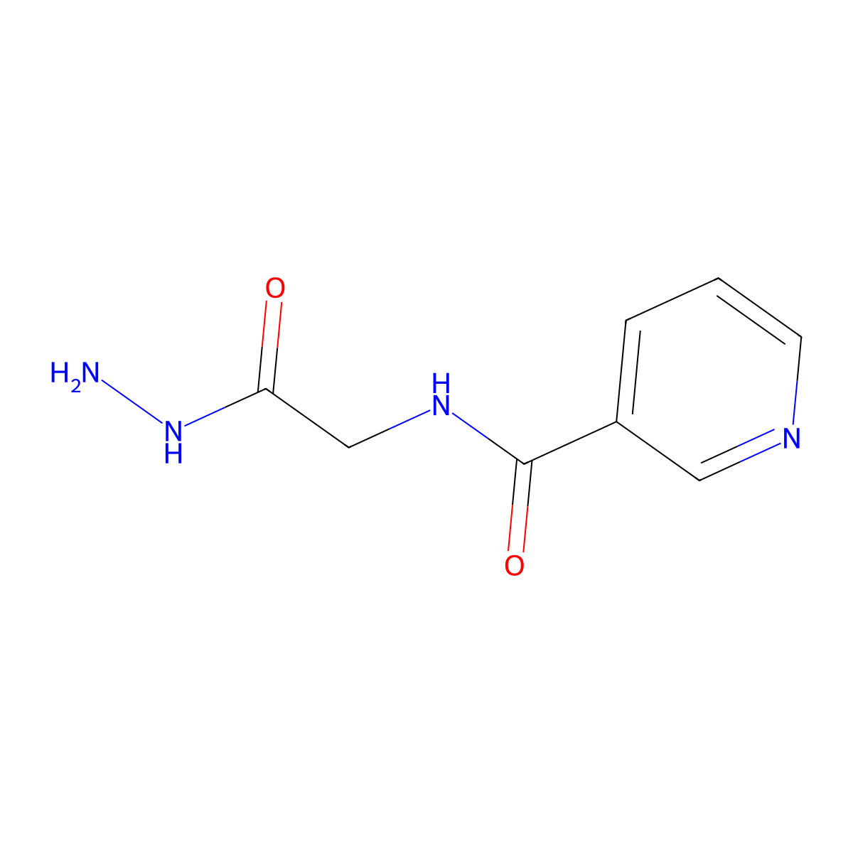 N-[(hydrazinecarbonyl)methyl]pyridine-3-carboxamide molecular structure, CAS 35418-23-6