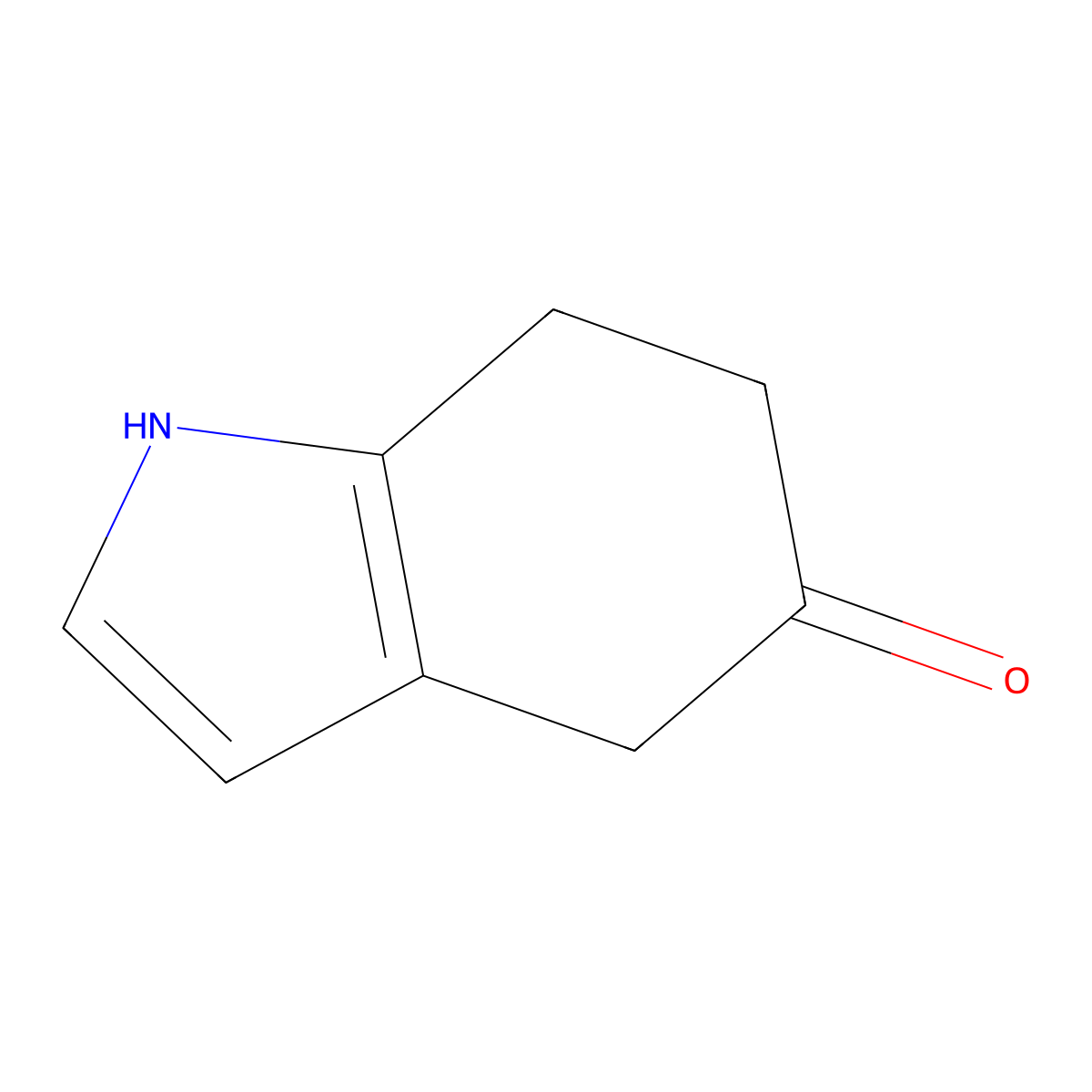 1,4,6,7-Tetrahydro-5H-indol-5-one molecular structure, CAS 35419-02-4