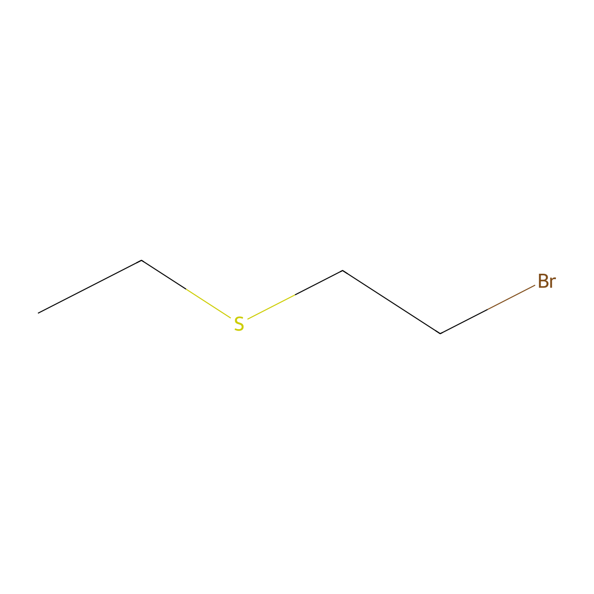 1-Bromo-2-(ethylsulfanyl)ethane molecular structure, CAS 35420-95-2