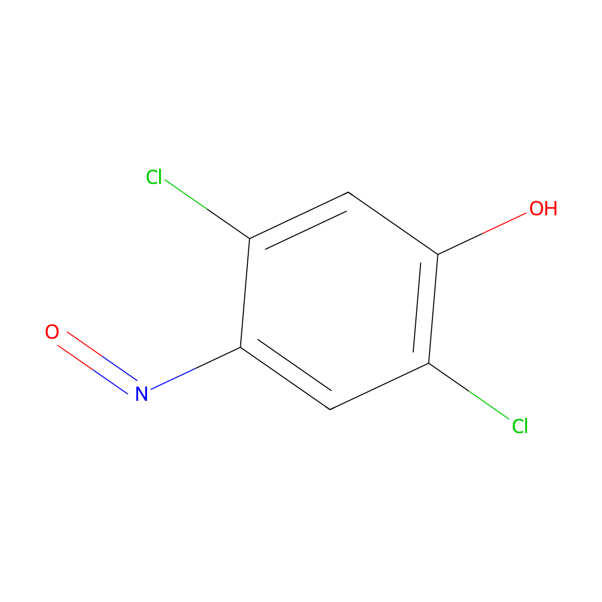 2,5-Dichloro-4-nitrosophenol molecular structure, CAS 35421-04-6
