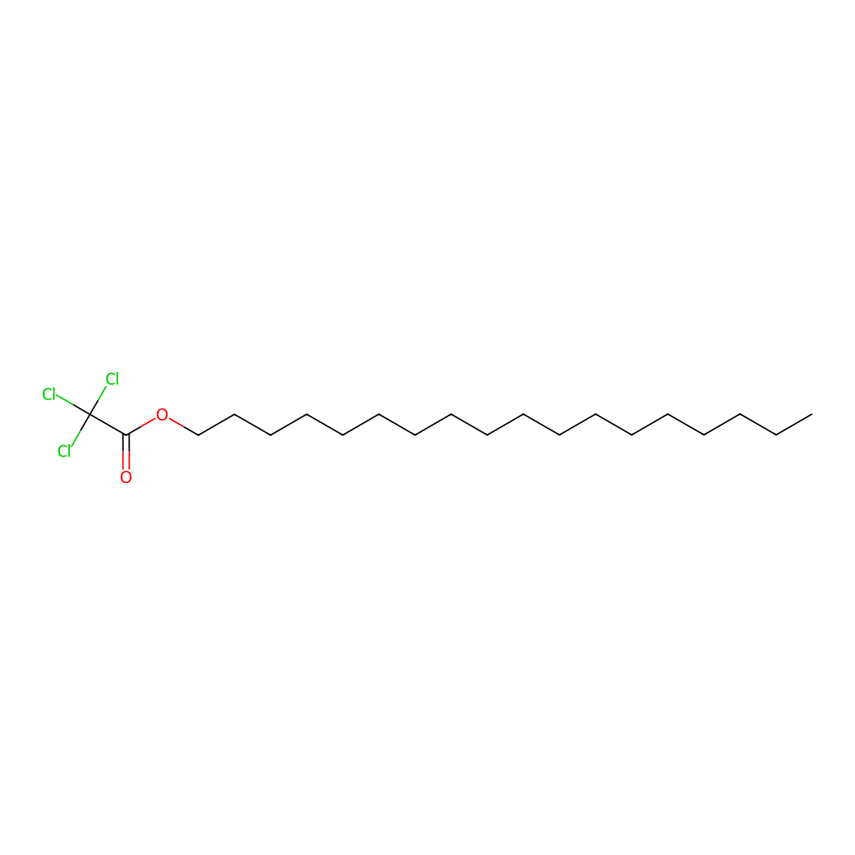 Octadecyl trichloroacetate molecular structure, CAS 35425-17-3