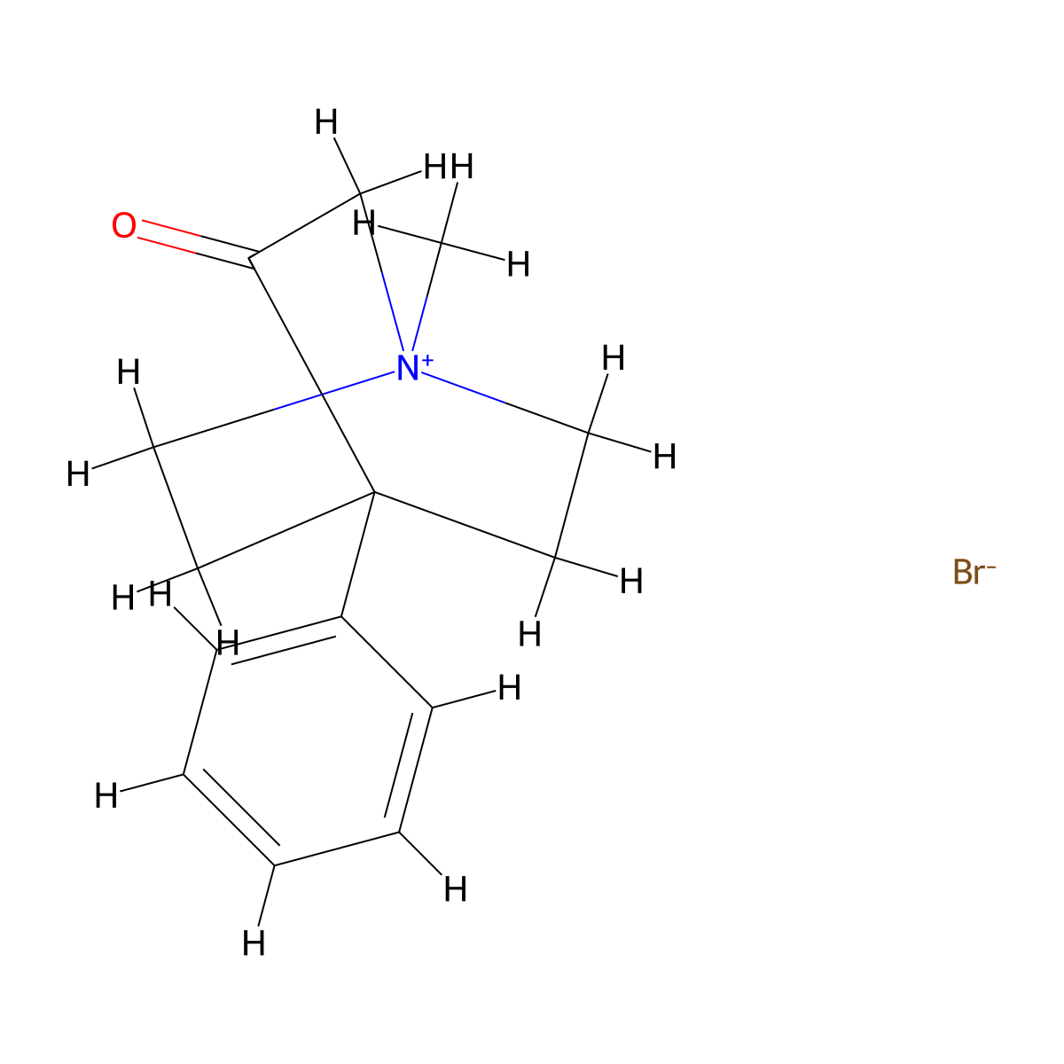 Quinuclium Bromide Anhydrous molecular structure, CAS 35425-83-3