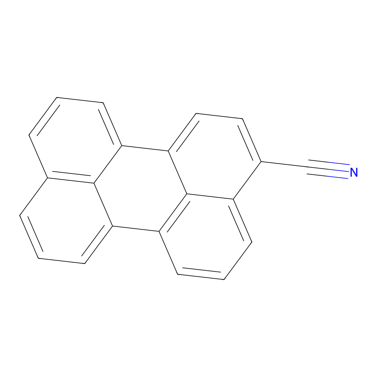 3-Perylenecarbonitrile molecular structure, CAS 35426-74-5