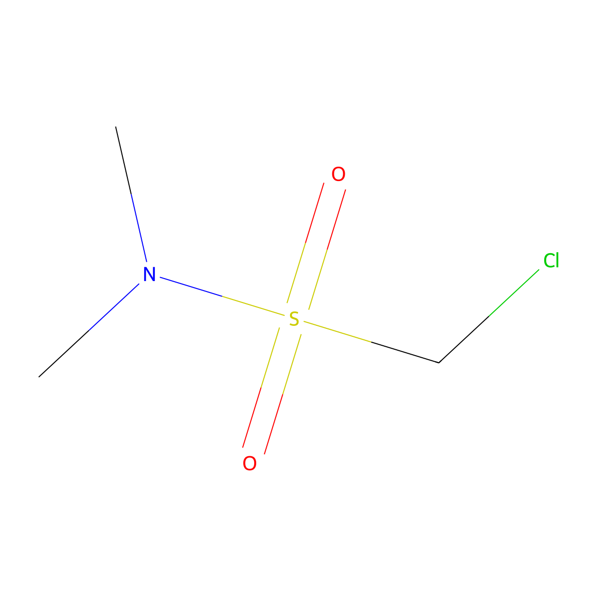 1-chloro-N,N-dimethylmethanesulfonamide molecular structure, CAS 35427-68-0