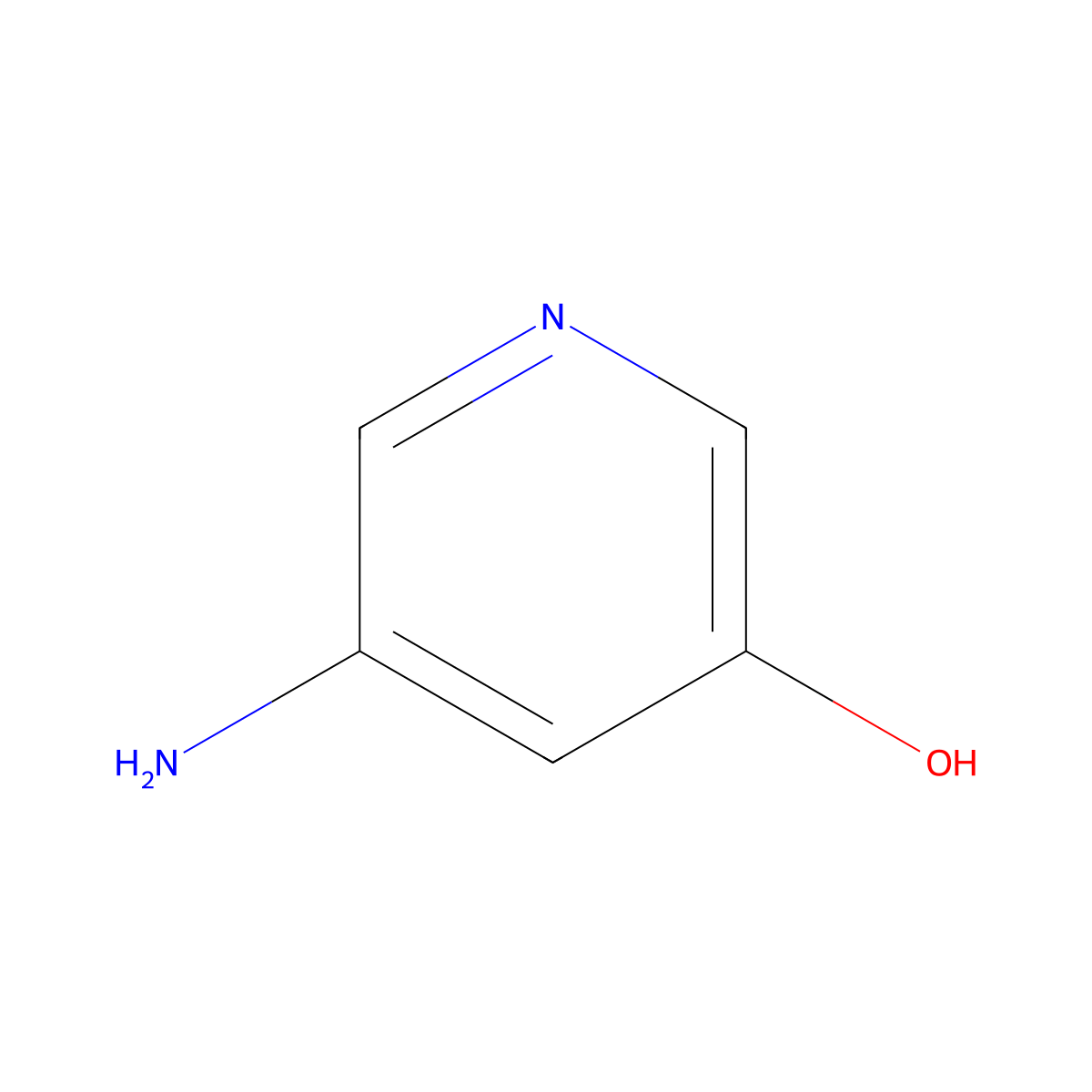 5-Aminopyridin-3-ol molecular structure, CAS 3543-01-9