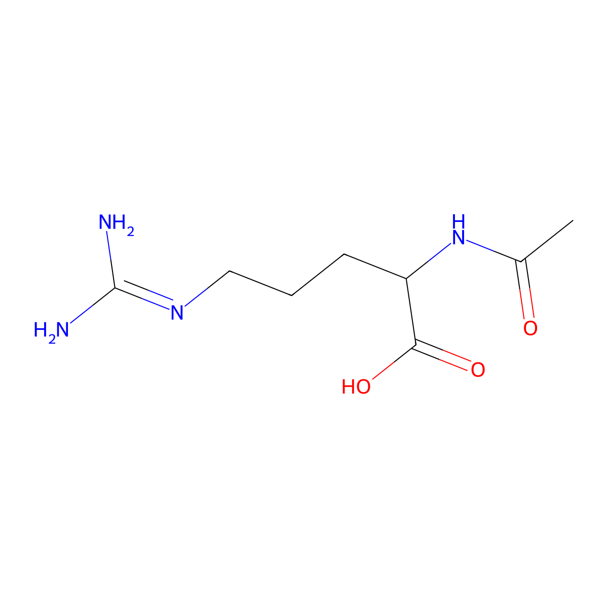 N2-Acetylarginine molecular structure, CAS 35436-73-8